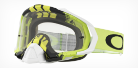 Oakley MAYHEM PRO MX PINNED RACE GUNMETAL YELLOW / CLEAR - OO7051-30