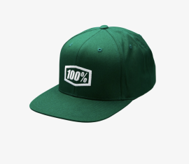 100% ICON SNAPBACK CAP FOREST GREEN - OS  20044-00002