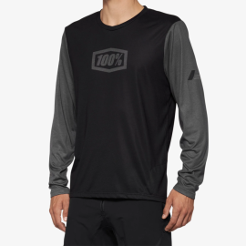 PÁNSKÝ CYKLO DRES - 100% AIRMATIC LONG SLEEVE JERSEY / BLACK XL 40019-00003