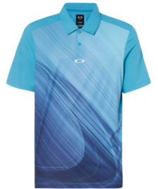 OAKLEY EXPLODED ELLIPSE GOLF POLO SS TEE STORMED BLUE - 434310-6SB-XL