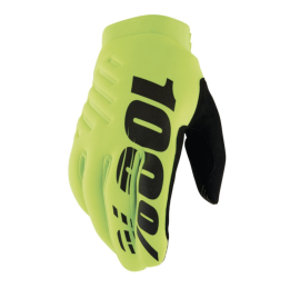 RUKAVICE - 100% BRISKER GLOVES  XL FLUO YELLOW / BLACK 10003-00018